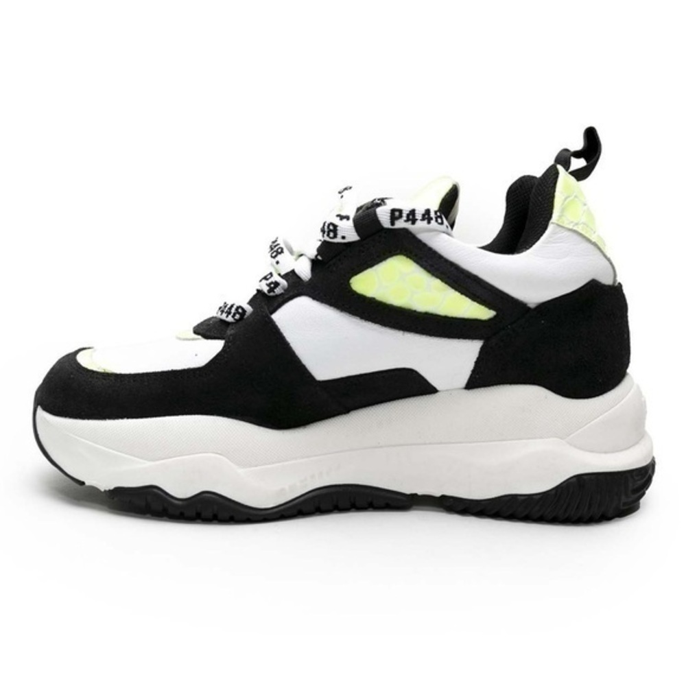 P448 Luke Sneaker men’s fluorescent yellow white black